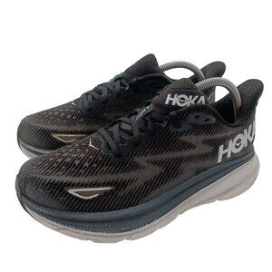Hoka One‎ One Clifton 9 Shoes Womens Size 9 Wide Running 1132211 BWHT Sneakers